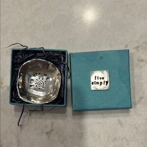 Inspirational Silver Trinket Dish